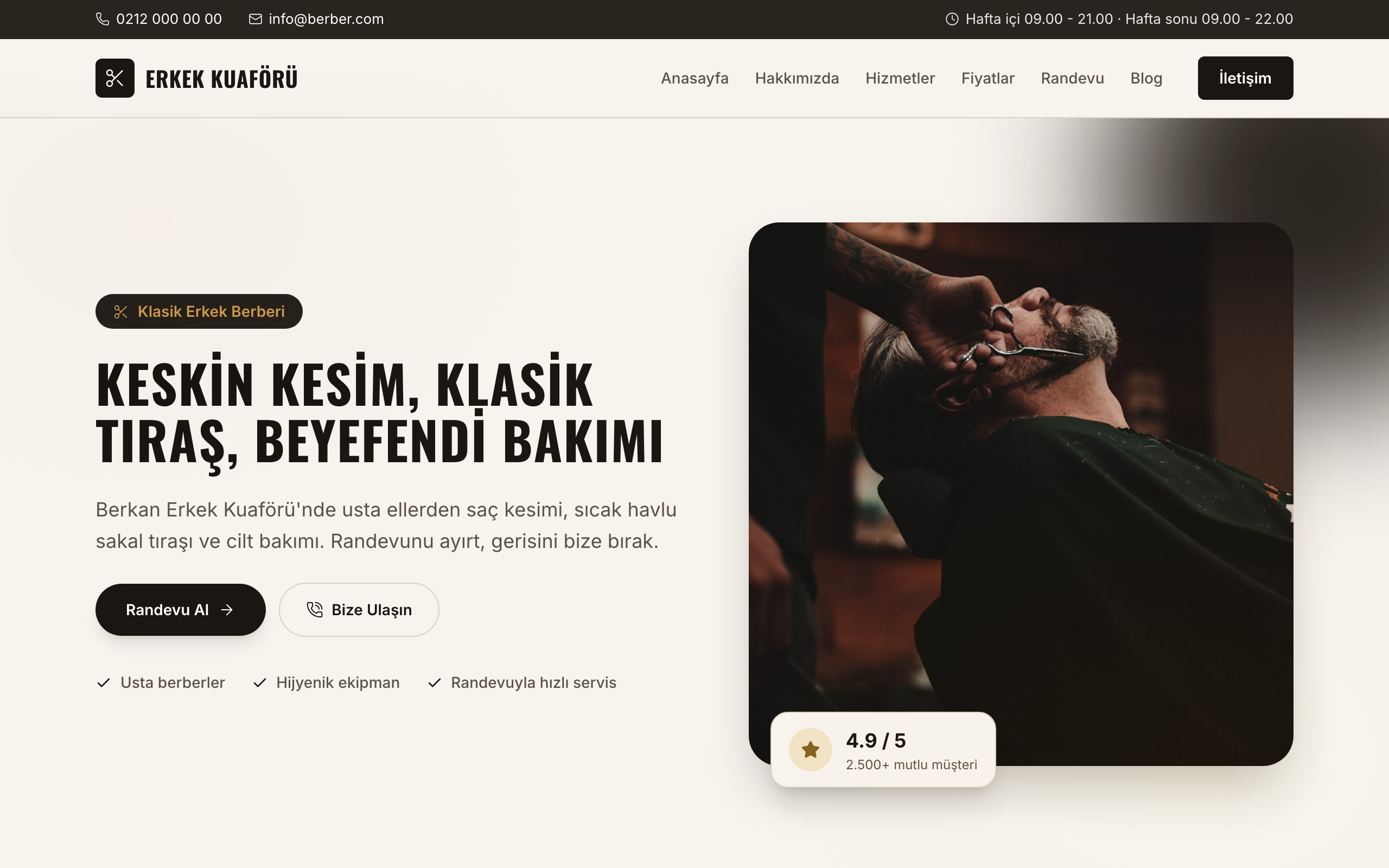 Berkan Erkek Kuaförü
